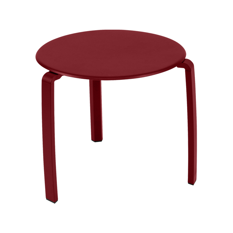 Load image into Gallery viewer, Fermob Alizé Low Table Ø48 cm in Chilli – round outdoor side table in aluminium