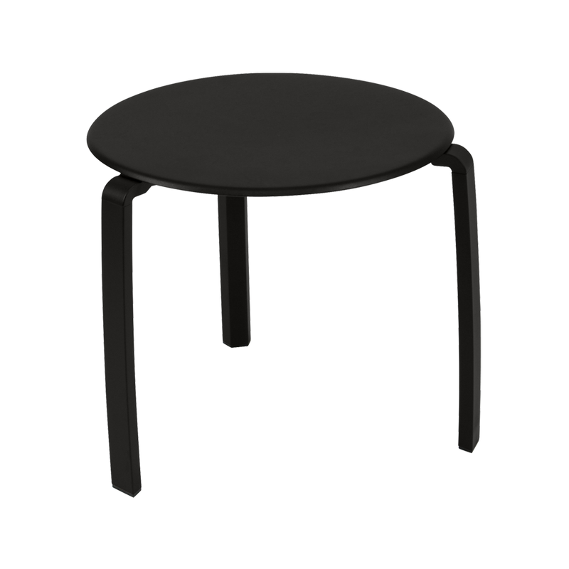 Load image into Gallery viewer, Fermob Alizé Low Table Ø48 cm in Liquorice – round outdoor side table in aluminium