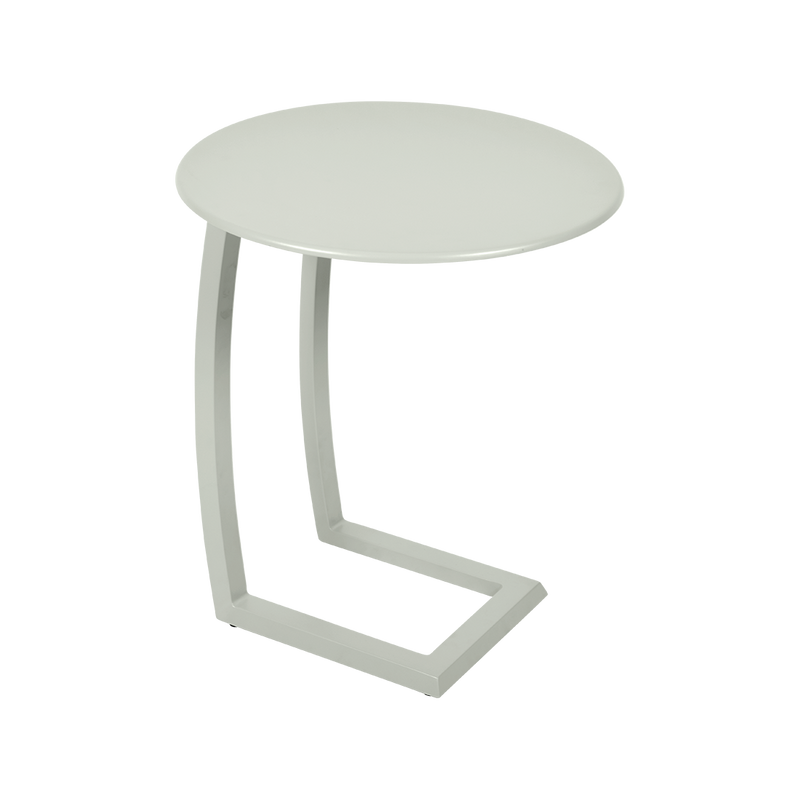 Load image into Gallery viewer, Fermob Alizé Offset Low Table Ø48 cm in Clay Grey – offset side table in aluminium