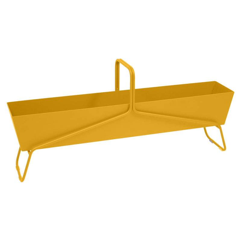 Load image into Gallery viewer, Fermob Basket Long Planter in Honey – long garden planter in powder-coated steel