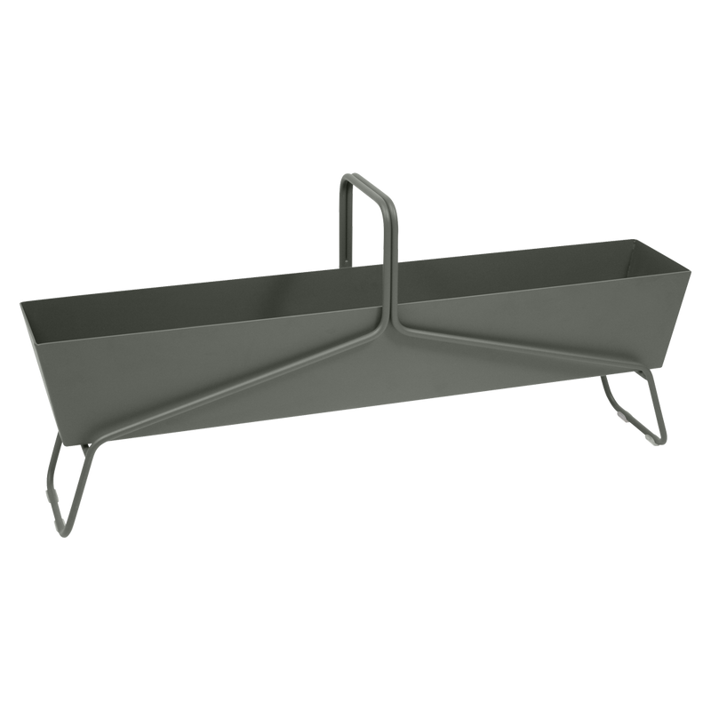 Load image into Gallery viewer, Fermob Basket Long Planter in Rosemary – long garden planter in powder-coated steel