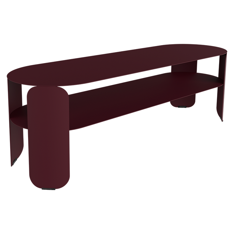 Load image into Gallery viewer, Fermob Bebop Low Console Table 120 x 40 cm in Black Cherry
