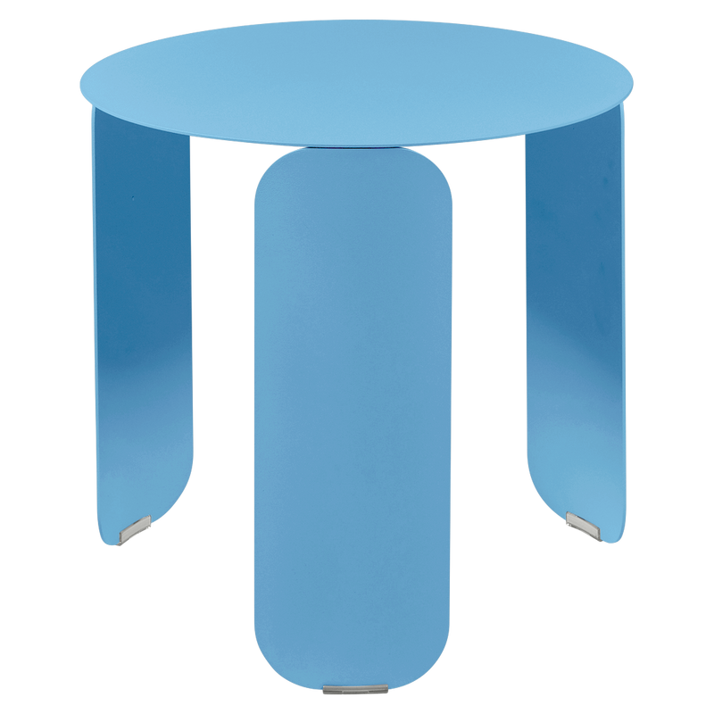 Load image into Gallery viewer, Fermob Bebop Low Table Ø45 cm in Maya Blue – round low table in powder-coated steel