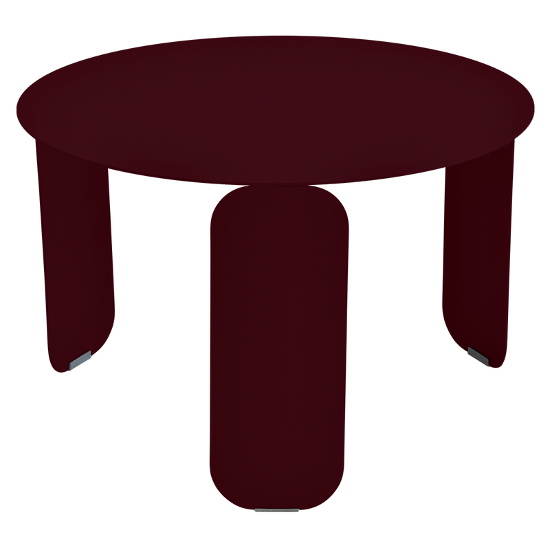 Load image into Gallery viewer, Fermob Bebop Low Table Ø60 cm in Black Cherry – round coffee table in powder-coated steel