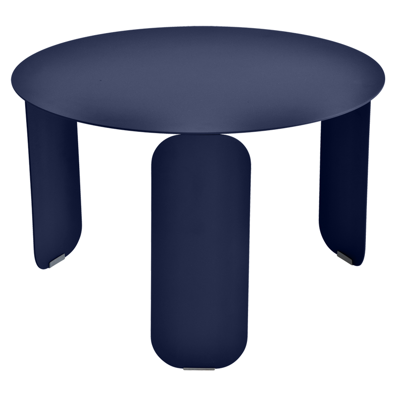 Load image into Gallery viewer, Fermob Bebop Low Table Ø60 cm in Deep Blue – round coffee table in powder-coated steel