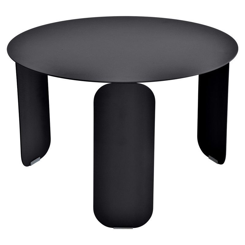 Load image into Gallery viewer, Fermob Bebop Low Table Ø60 cm in Liquorice – round coffee table in powder-coated steel