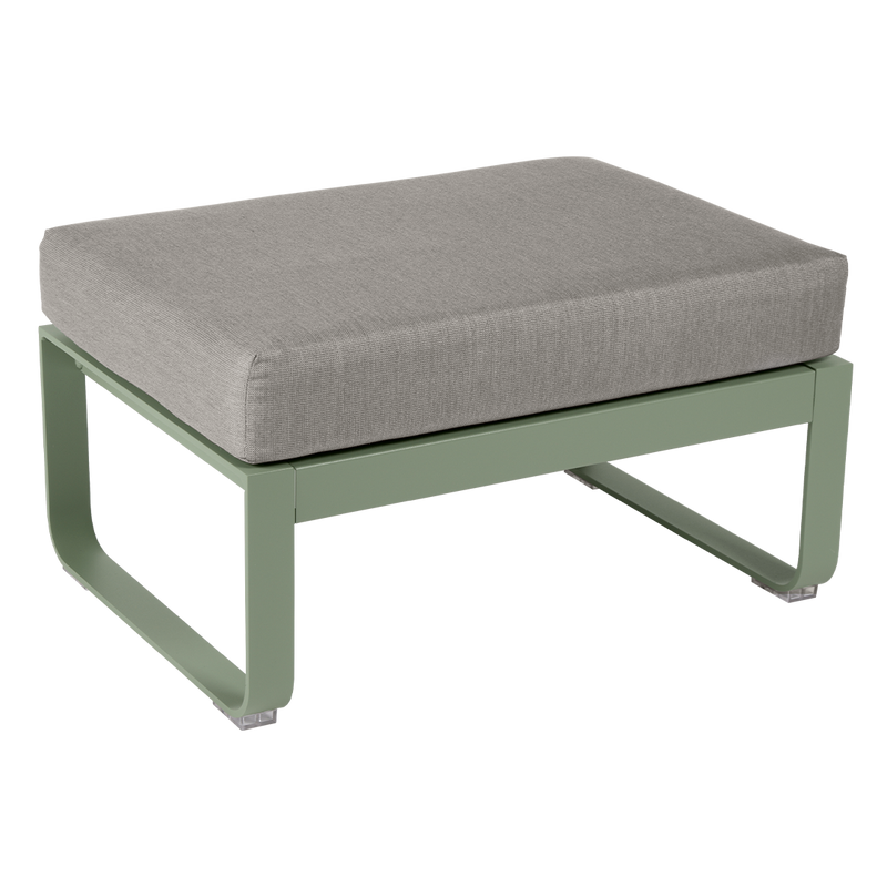 Load image into Gallery viewer, Fermob Bellevie 1-seater ottoman– Cactus frame with Grey Taupe fabric cushions