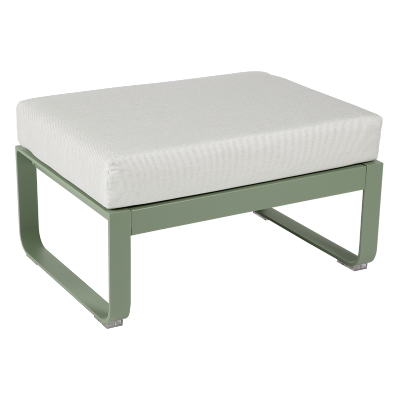 Load image into Gallery viewer, Fermob Bellevie 1-seater ottoman– Cactus frame with Off-White fabric cushions
