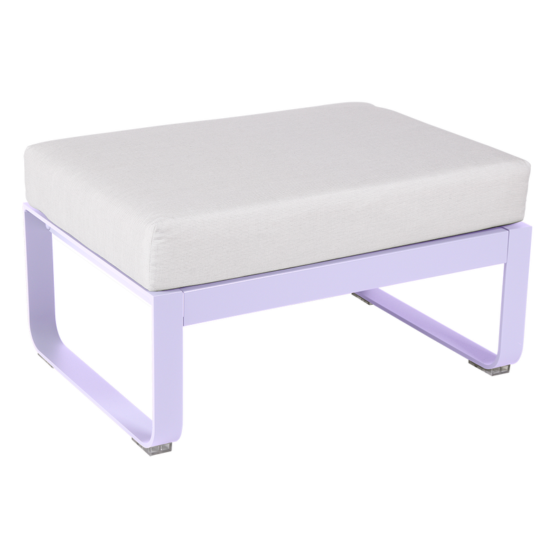 Load image into Gallery viewer, Fermob Bellevie 1-seater ottoman– Marshmallow frame with Off-White fabric cushions