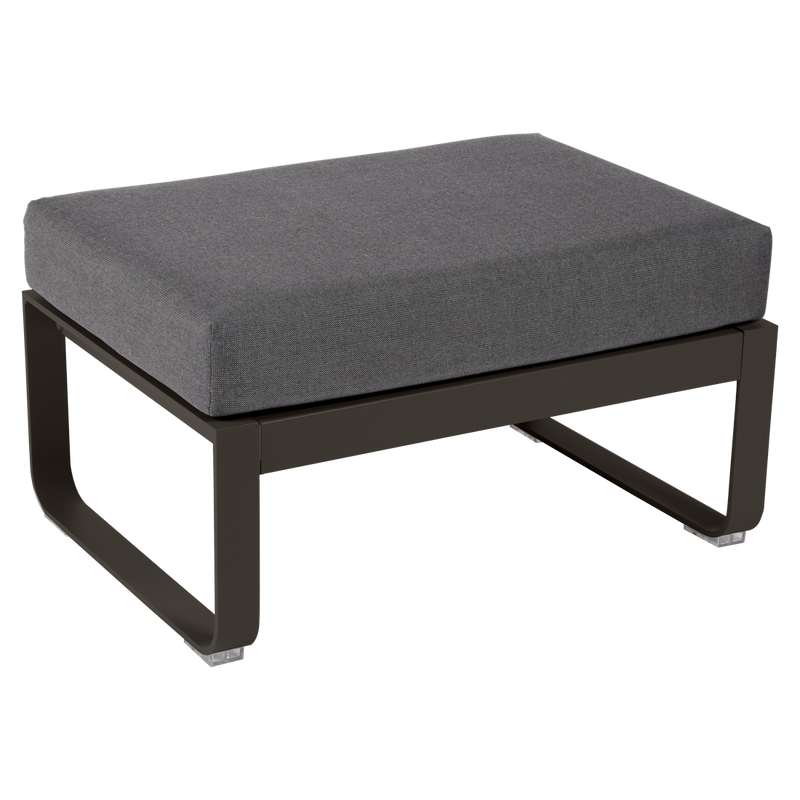 Load image into Gallery viewer, Fermob Bellevie 1-seater ottoman– Tonka frame with Graphite Grey fabric cushions