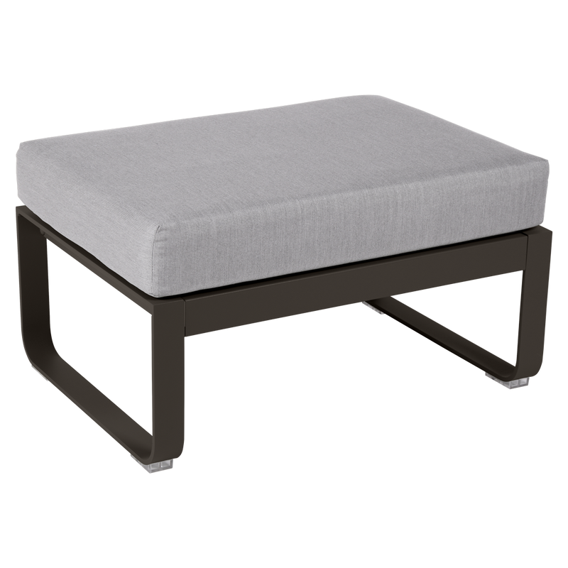 Load image into Gallery viewer, Fermob Bellevie 1-seater ottoman– Tonka frame with Grey Taupe fabric cushions