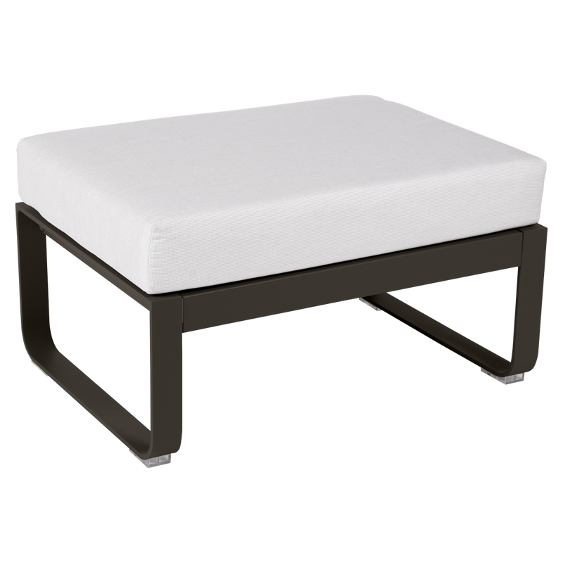 Load image into Gallery viewer, Fermob Bellevie 1-seater ottoman– Tonka frame with Off-White fabric cushions