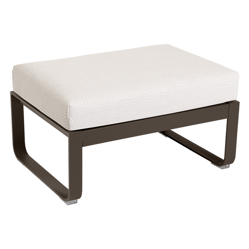 Load image into Gallery viewer, Fermob Bellevie 1-seater ottoman– Tonka frame with Pearl fabric cushions