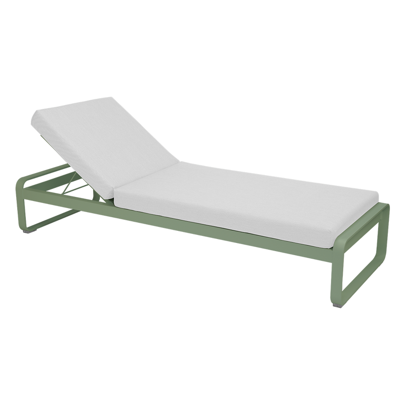 Load image into Gallery viewer, Fermob Bellevie Premium sunlounger– Cactus frame with Off-White fabric cushions