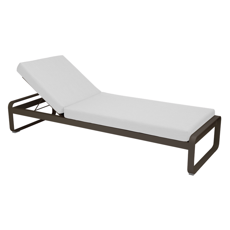 Load image into Gallery viewer, Fermob Bellevie Premium sunlounger– Tonka frame with Off-White fabric cushions