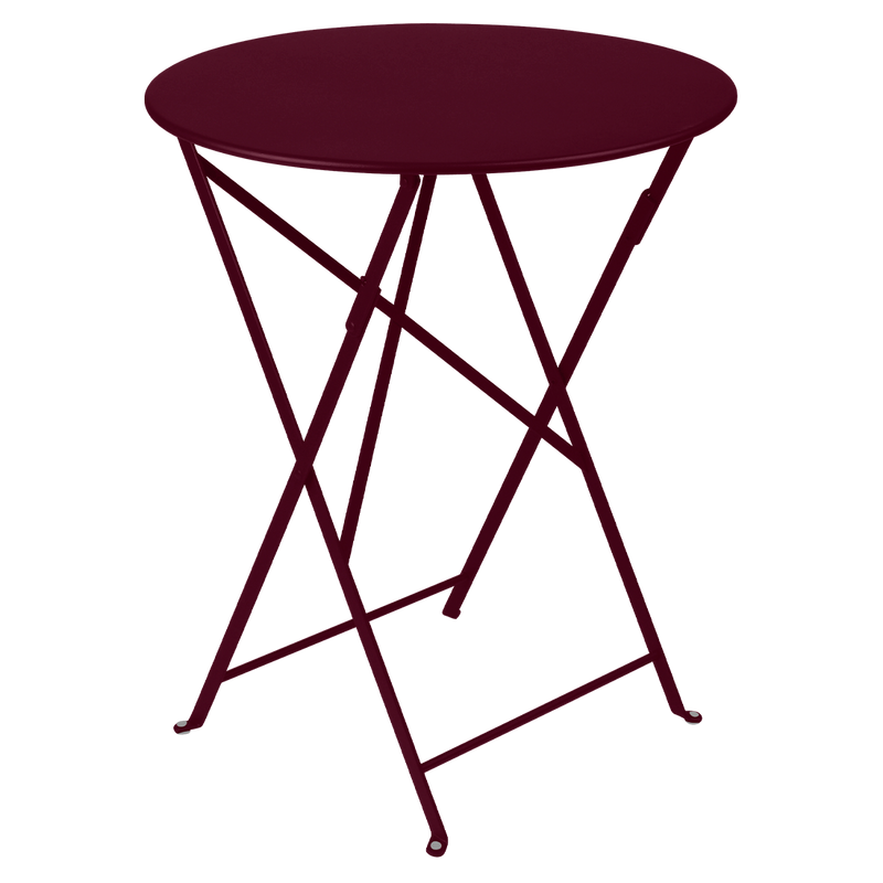 Load image into Gallery viewer, Fermob Bistro Folding Table Ø60 cm in Black Cherry