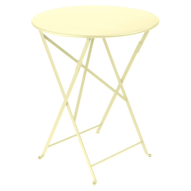 Load image into Gallery viewer, Fermob Bistro Folding Table Ø60 cm in Frosted Lemon