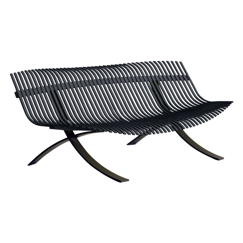 Load image into Gallery viewer, Fermob Charivari Bench in Anthracite