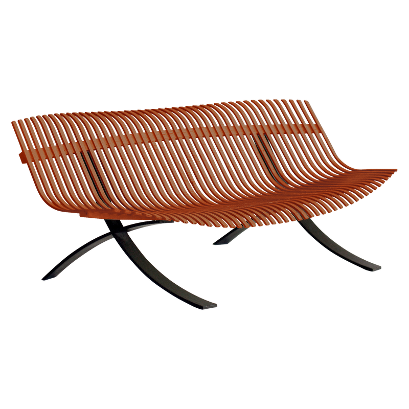 Load image into Gallery viewer, Fermob Charivari Bench in Candied Orange
