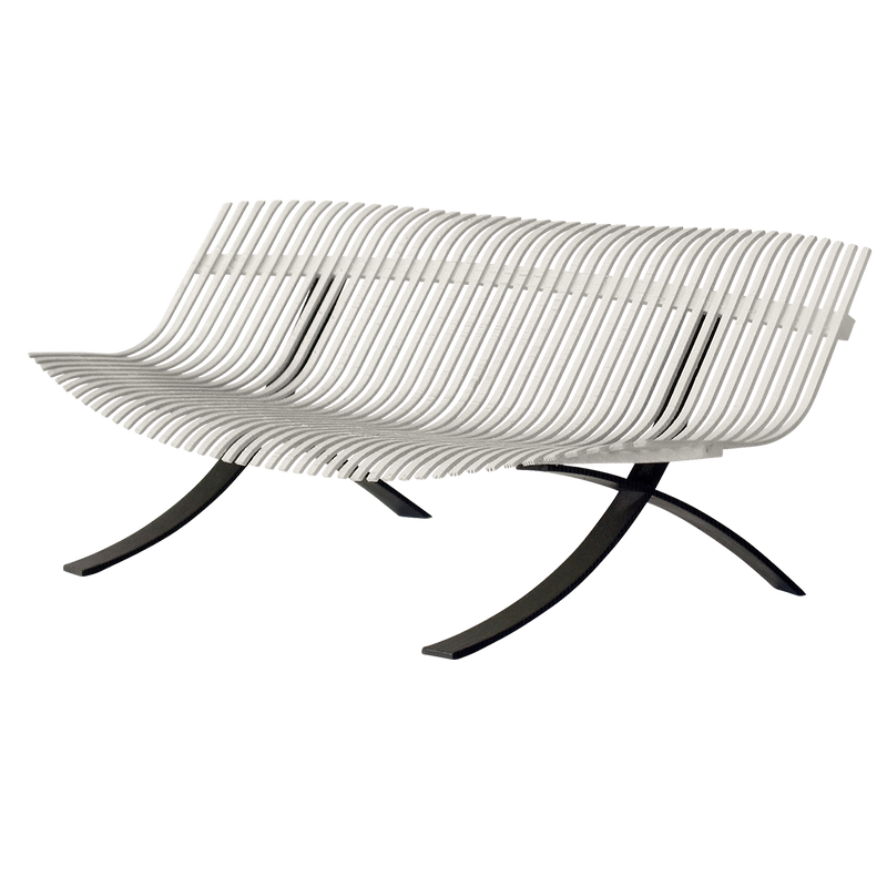 Load image into Gallery viewer, Fermob Charivari Bench in Clay Grey