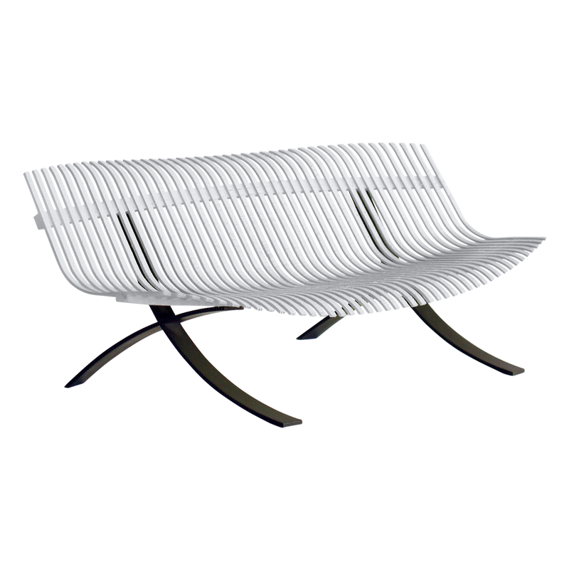 Load image into Gallery viewer, Fermob Charivari Bench in Cotton White