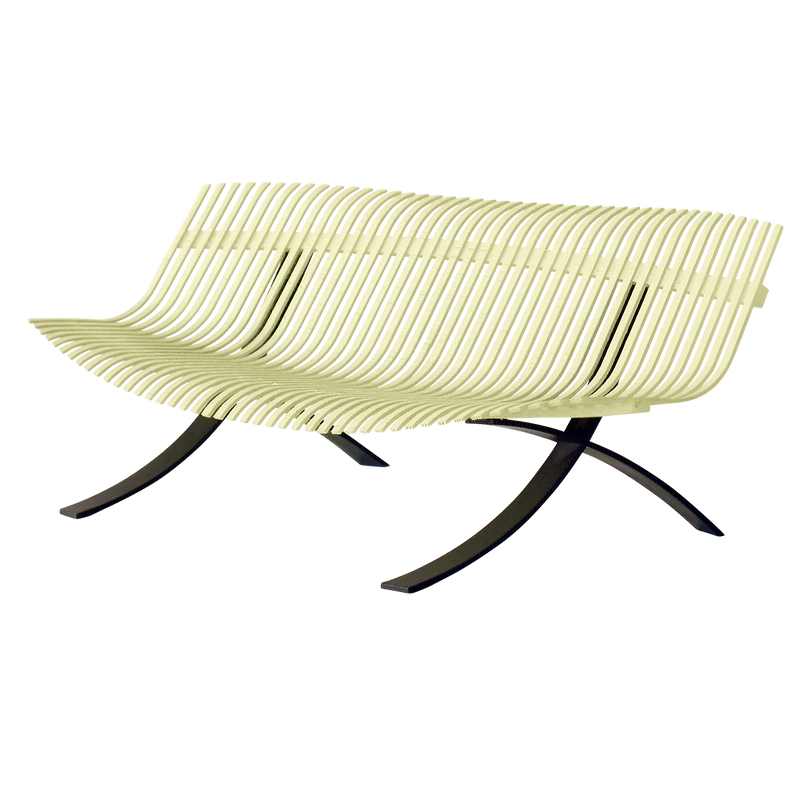Load image into Gallery viewer, Fermob Charivari Bench in Frosted Lemon