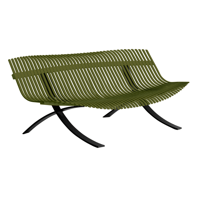 Load image into Gallery viewer, Fermob Charivari Bench in Pesto Green