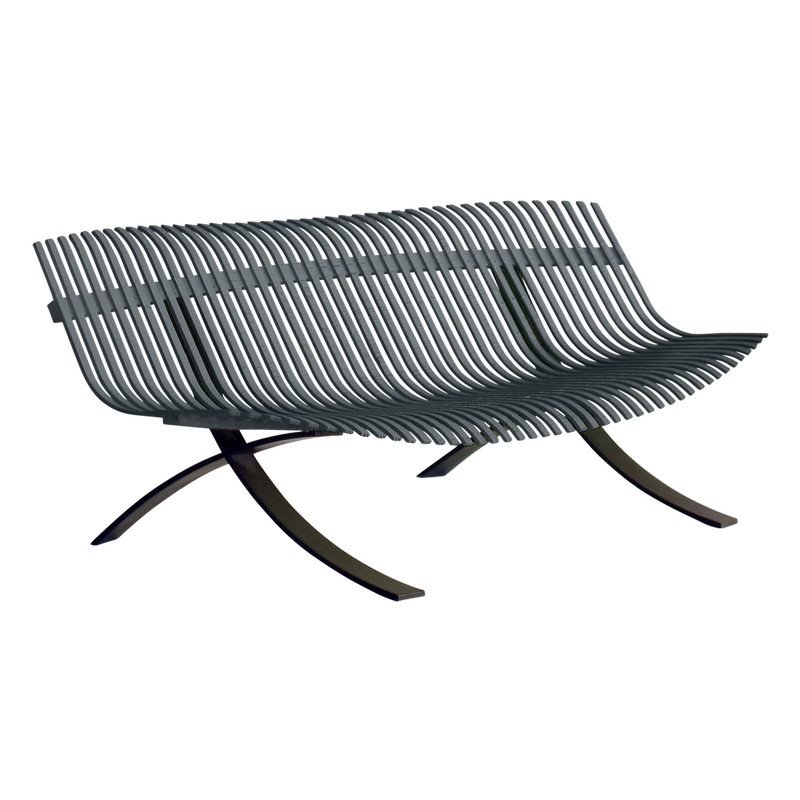 Load image into Gallery viewer, Fermob Charivari Bench in Storm Grey