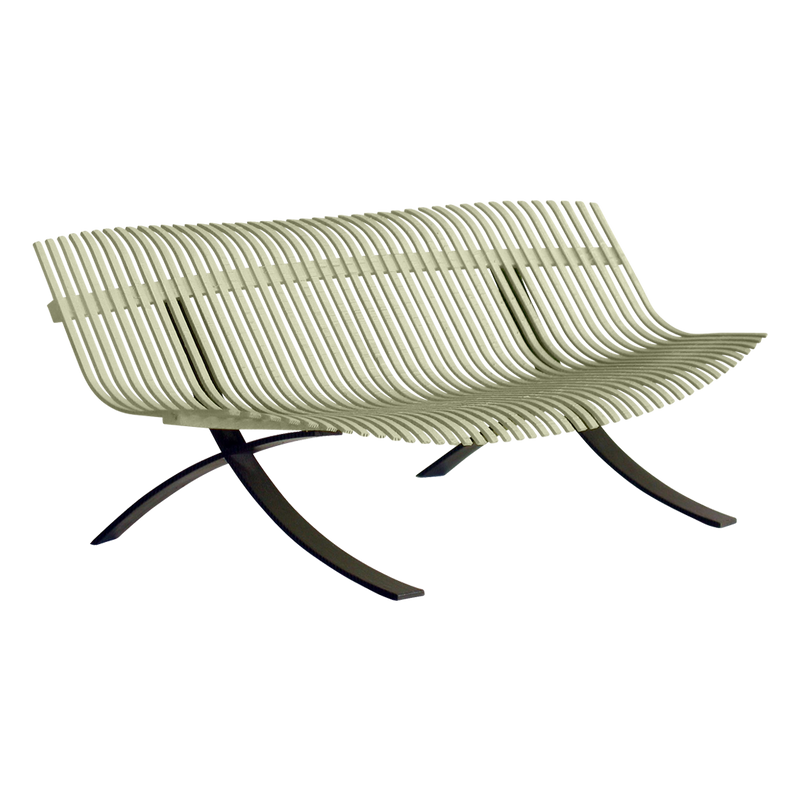 Load image into Gallery viewer, Fermob Charivari Bench in Willow Green