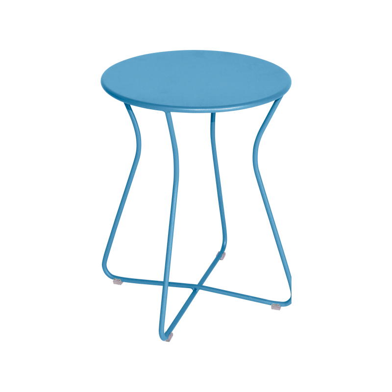 Load image into Gallery viewer, Fermob Cocotte Stool H.45 in Maya Blue