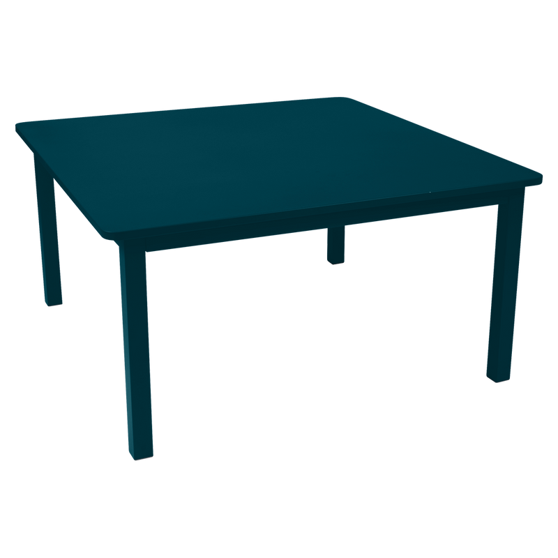 Load image into Gallery viewer, Fermob Craft Square Table 143 x 143 cm in Acapulco Blue – large square garden dining table in powder-coated steel