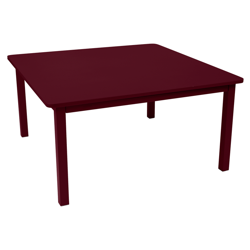 Load image into Gallery viewer, Fermob Craft Square Table 143 x 143 cm in Black Cherry – large square garden dining table in powder-coated steel