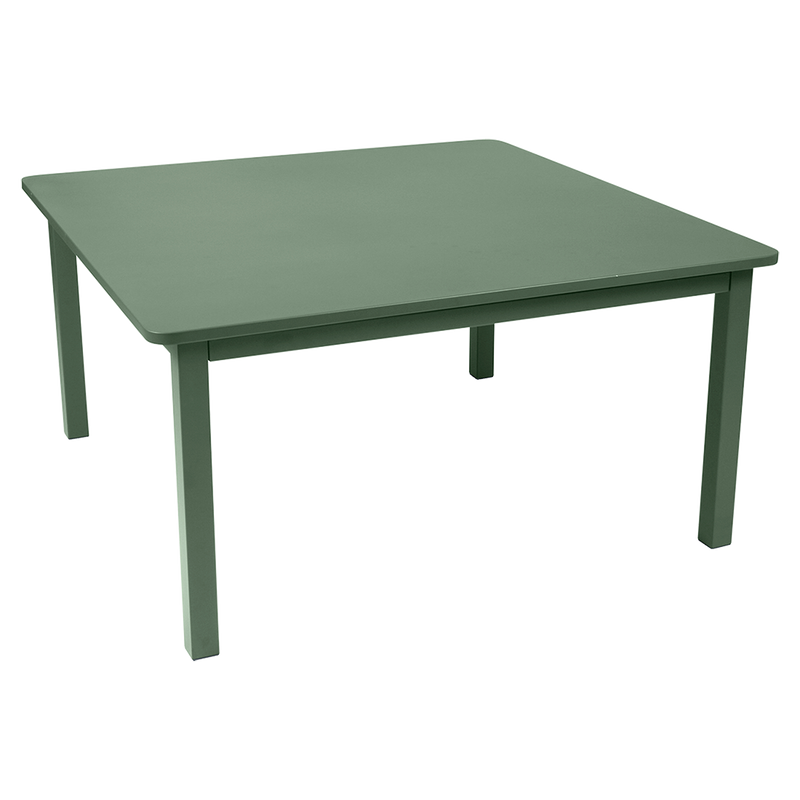 Load image into Gallery viewer, Fermob Craft Square Table 143 x 143 cm in Cactus – large square garden dining table in powder-coated steel