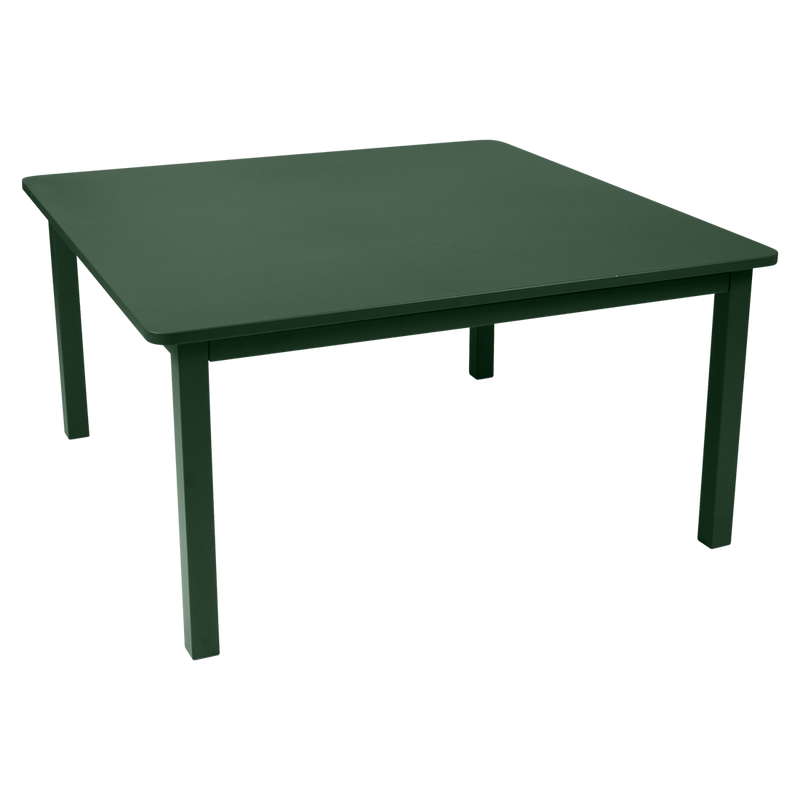 Load image into Gallery viewer, Fermob Craft Square Table 143 x 143 cm in Cedar Green – large square garden dining table in powder-coated steel