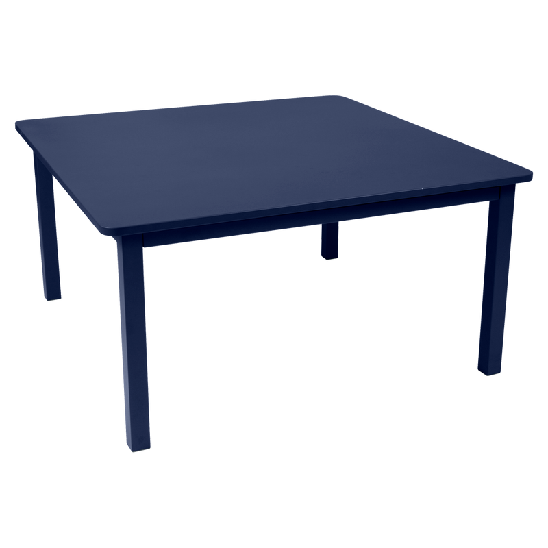 Load image into Gallery viewer, Fermob Craft Square Table 143 x 143 cm in Deep Blue – large square garden dining table in powder-coated steel
