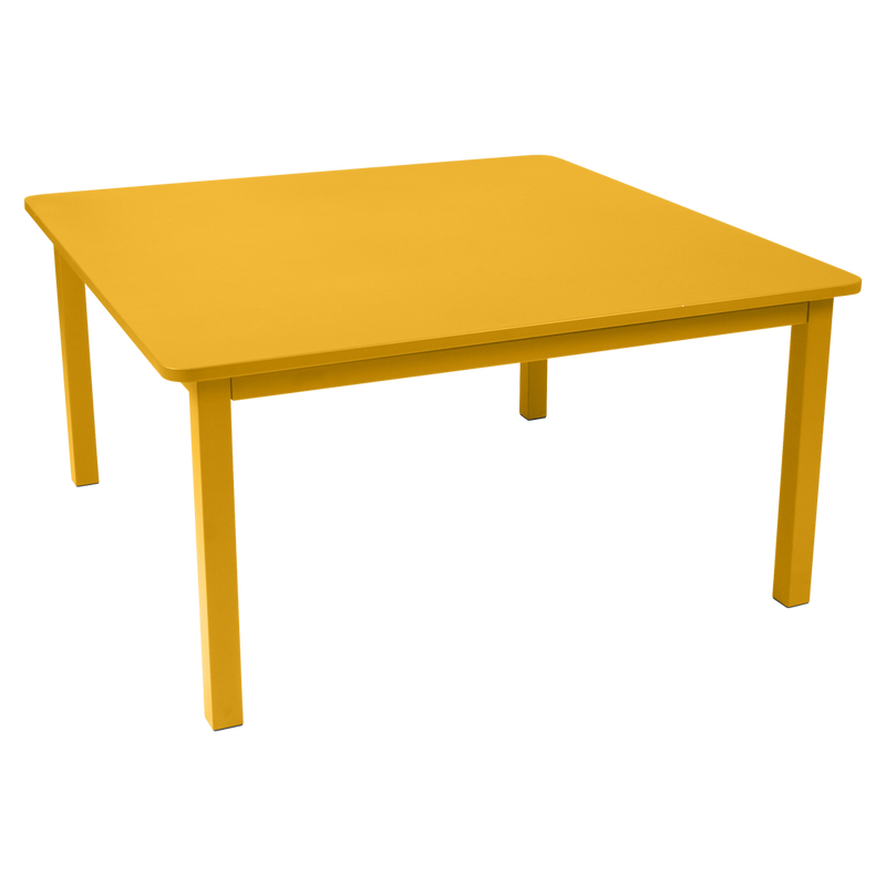 Load image into Gallery viewer, Fermob Craft Square Table 143 x 143 cm in Honey – large square garden dining table in powder-coated steel