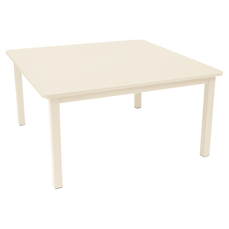 Load image into Gallery viewer, Fermob Craft Square Table 143 x 143 cm in Latte Beige – large square garden dining table in powder-coated steel