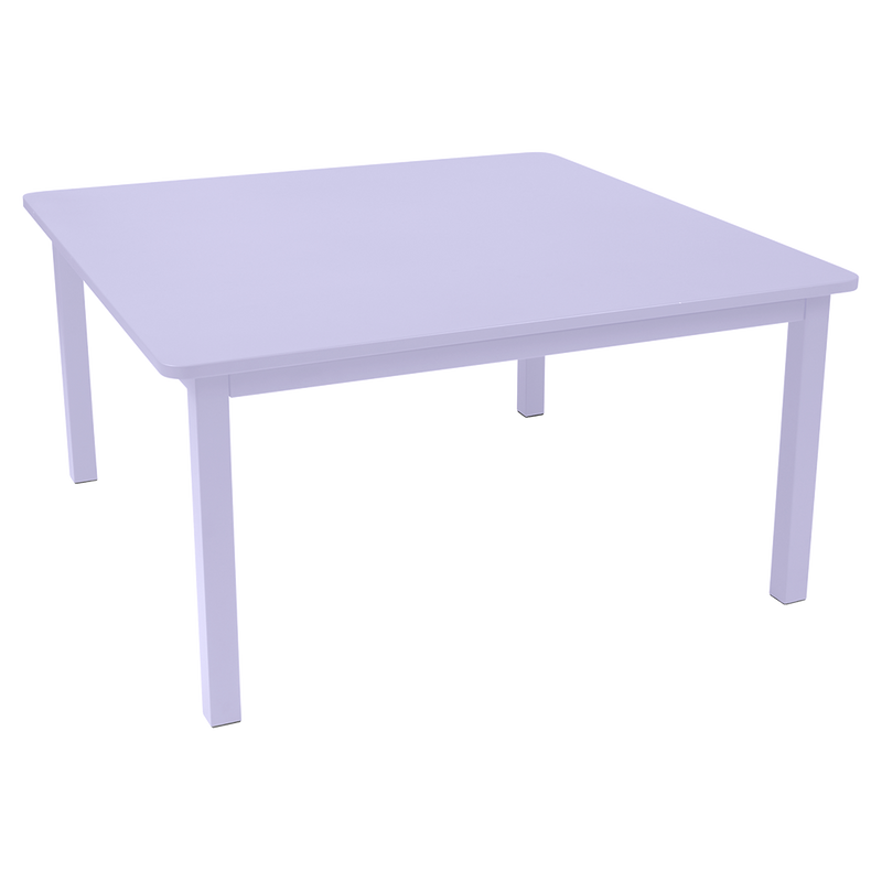 Load image into Gallery viewer, Fermob Craft Square Table 143 x 143 cm in Marshmallow – large square garden dining table in powder-coated steel