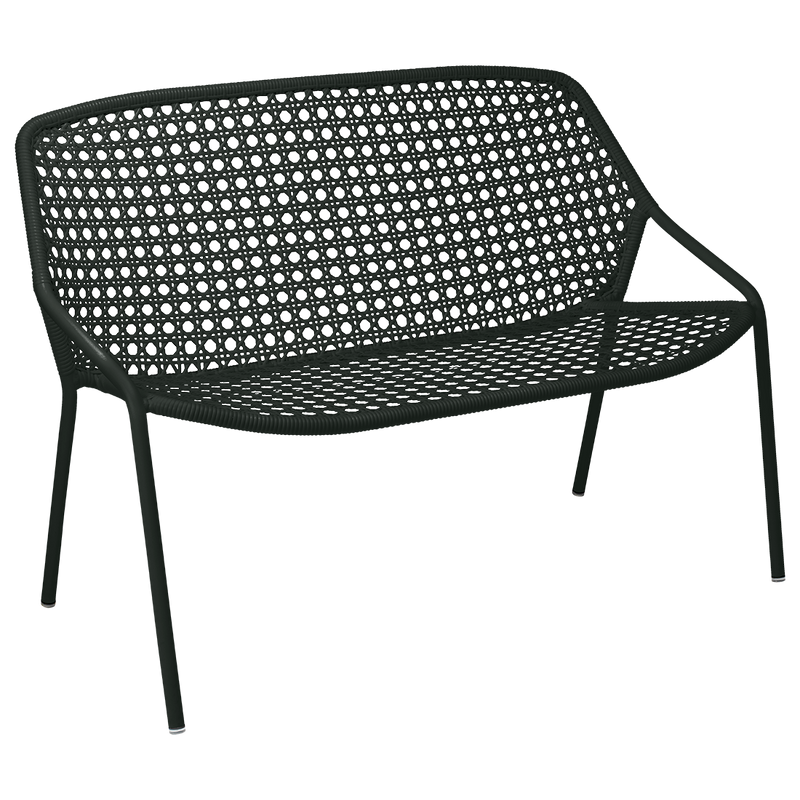 Load image into Gallery viewer, Fermob Croisette 2-Seater Bench in Liquorice
