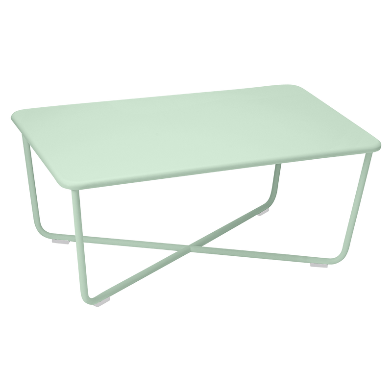 Load image into Gallery viewer, Fermob Croisette Low Table 97 x 57 cm in Ice Mint – outdoor coffee table in powder-coated steel