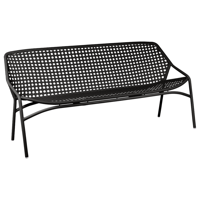 Load image into Gallery viewer, Fermob Croisette XL 3-Seater Bench in Liquorice