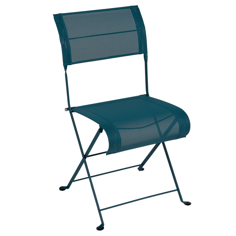 Load image into Gallery viewer, Fermob Dune Premium Folding Chair in Acapulco Blue Stereo