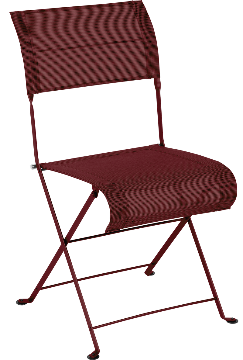 Load image into Gallery viewer, Fermob Dune Premium Folding Chair in Black Cherry Stereo