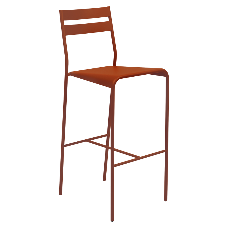 Load image into Gallery viewer, Fermob Facto Bar Chair in Candied Orange – outdoor bar chair in powder-coated steel