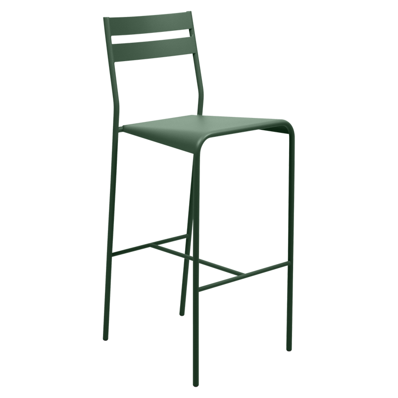 Load image into Gallery viewer, Fermob Facto Bar Chair in Cedar Green – outdoor bar chair in powder-coated steel
