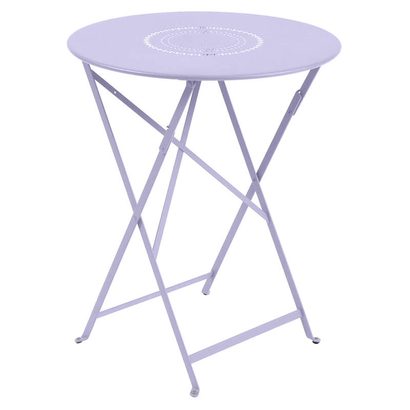 Load image into Gallery viewer, Fermob Floreal Folding Table Ø60 cm in Marshmallow – folding bistro table in powder-coated steel