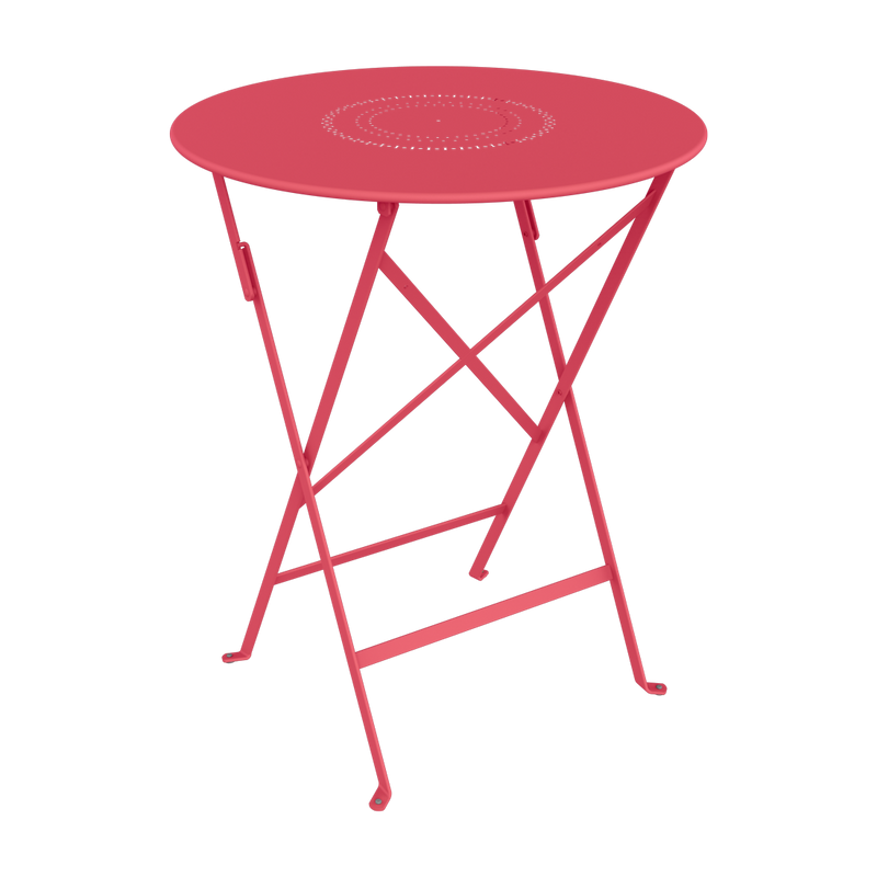 Load image into Gallery viewer, Fermob Floreal Folding Table Ø60 cm in Rosalie – folding bistro table in powder-coated steel