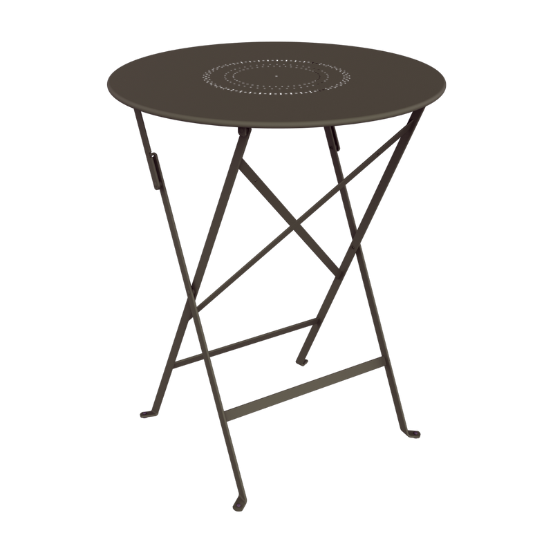 Load image into Gallery viewer, Fermob Floreal Folding Table Ø60 cm in Tonka – folding bistro table in powder-coated steel