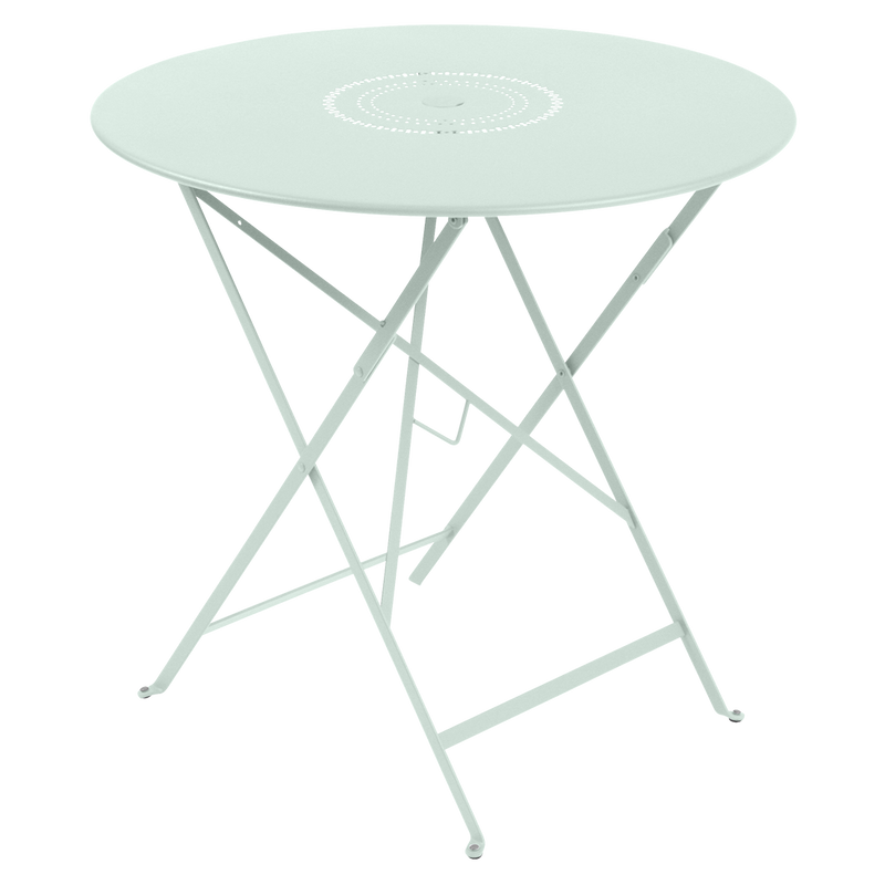 Load image into Gallery viewer, Fermob Floreal Folding Table Ø77 cm in Ice Mint – round folding garden table in powder-coated steel