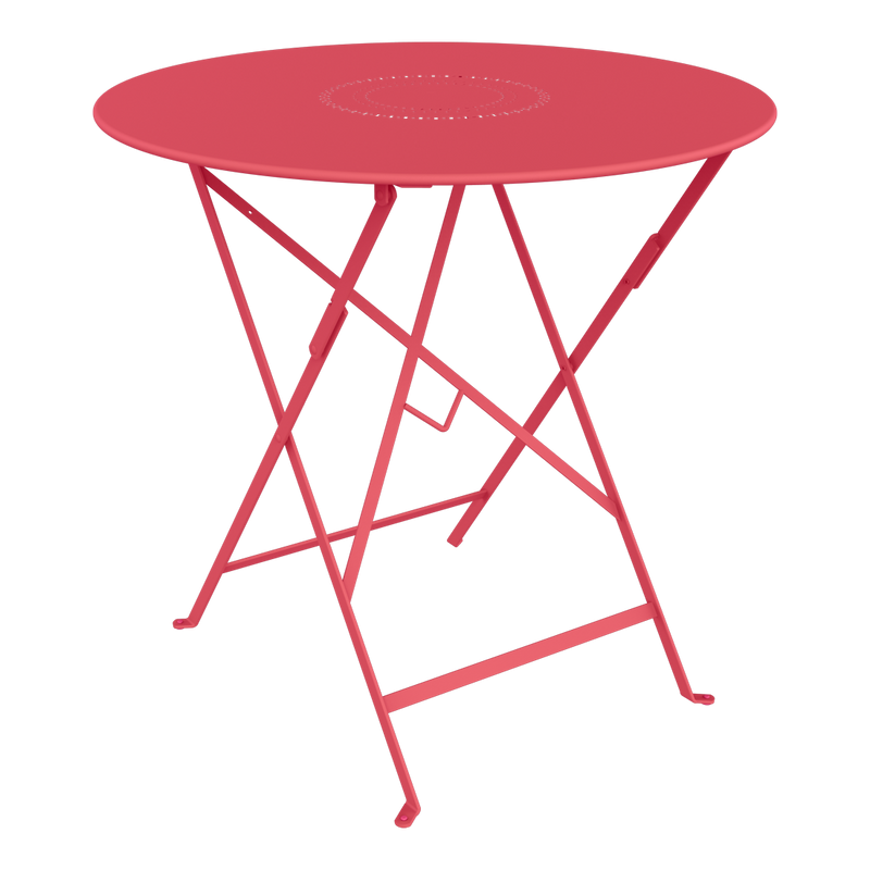 Load image into Gallery viewer, Fermob Floreal Folding Table Ø77 cm in Rosalie – round folding garden table in powder-coated steel